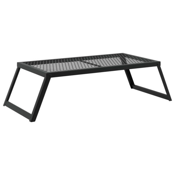 Foldable Camping Grill Folding Black 58 x 31 x 2 cm Alloy Steel