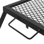 Foldable Camping Grill Black 31.5 x 26.5 x 4 cm Alloy Steel