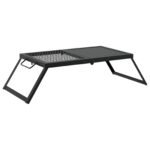 Foldable Camping Grill Black 31.5 x 26.5 x 4 cm Alloy Steel