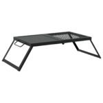 Foldable Camping Grill Black 31.5 x 26.5 x 4 cm Alloy Steel
