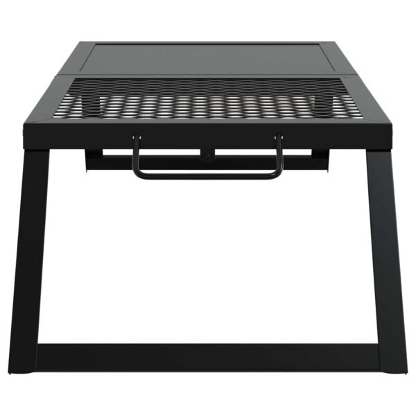 Foldable Camping Grill Black 31.5 x 26.5 x 4 cm Alloy Steel