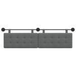 Hanging Headboard Dark Grey Fabric