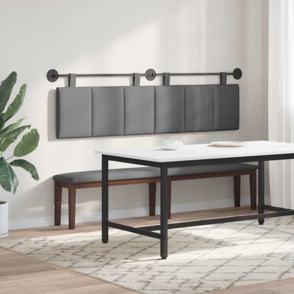 Hanging Headboard Dark Grey Fabric