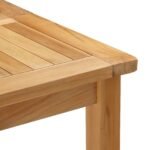 Bar Table Natural 150 x 75 x 105 cm Solid Teak Wood