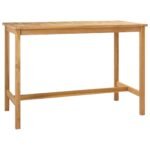 Bar Table Natural 150 x 75 x 105 cm Solid Teak Wood