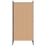 3-Panel Room Divider Beige 260 x 180 cm Fabric