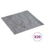 Self-adhesive Flooring Planks 30.5 x 30.5 cm 20 pcs PVC