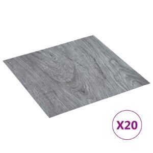 Self-adhesive Flooring Planks 30.5 x 30.5 cm 20 pcs PVC