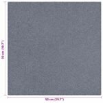 Fall Protection Tiles 6 pcs Grey 50 x 50 cm Rubber