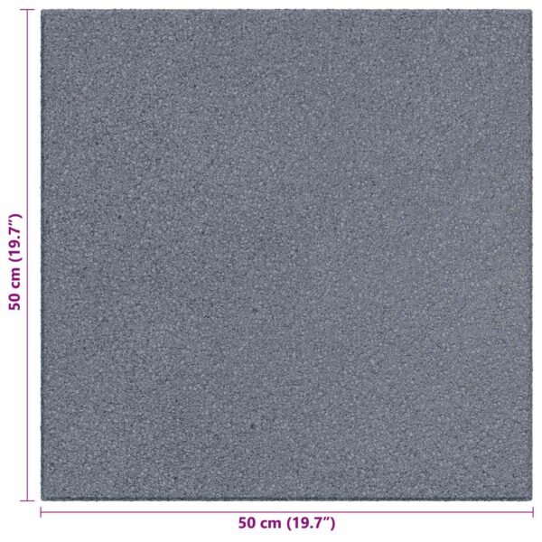 Fall Protection Tiles 6 pcs Grey 50 x 50 cm Rubber