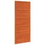 Barn Door Wax Brown 80 x 2,5 x 208 cm Solid Pine Wood