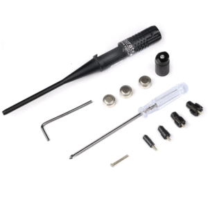 Laser Bore Sighter Boresighter Kit For .22 to .50 Caliber Scope w/ Battery Tool