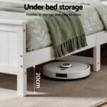 Artiss Queen Bed Frame with Storage Headboard and Footboard Wooden Bed Base White